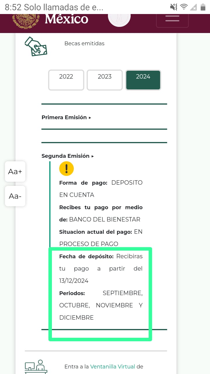 CONFIRMACIÓN DE LOS PAGOS 