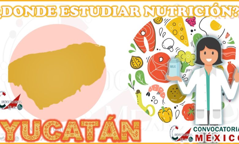 Donde estudiar Nutrición en Yucatán