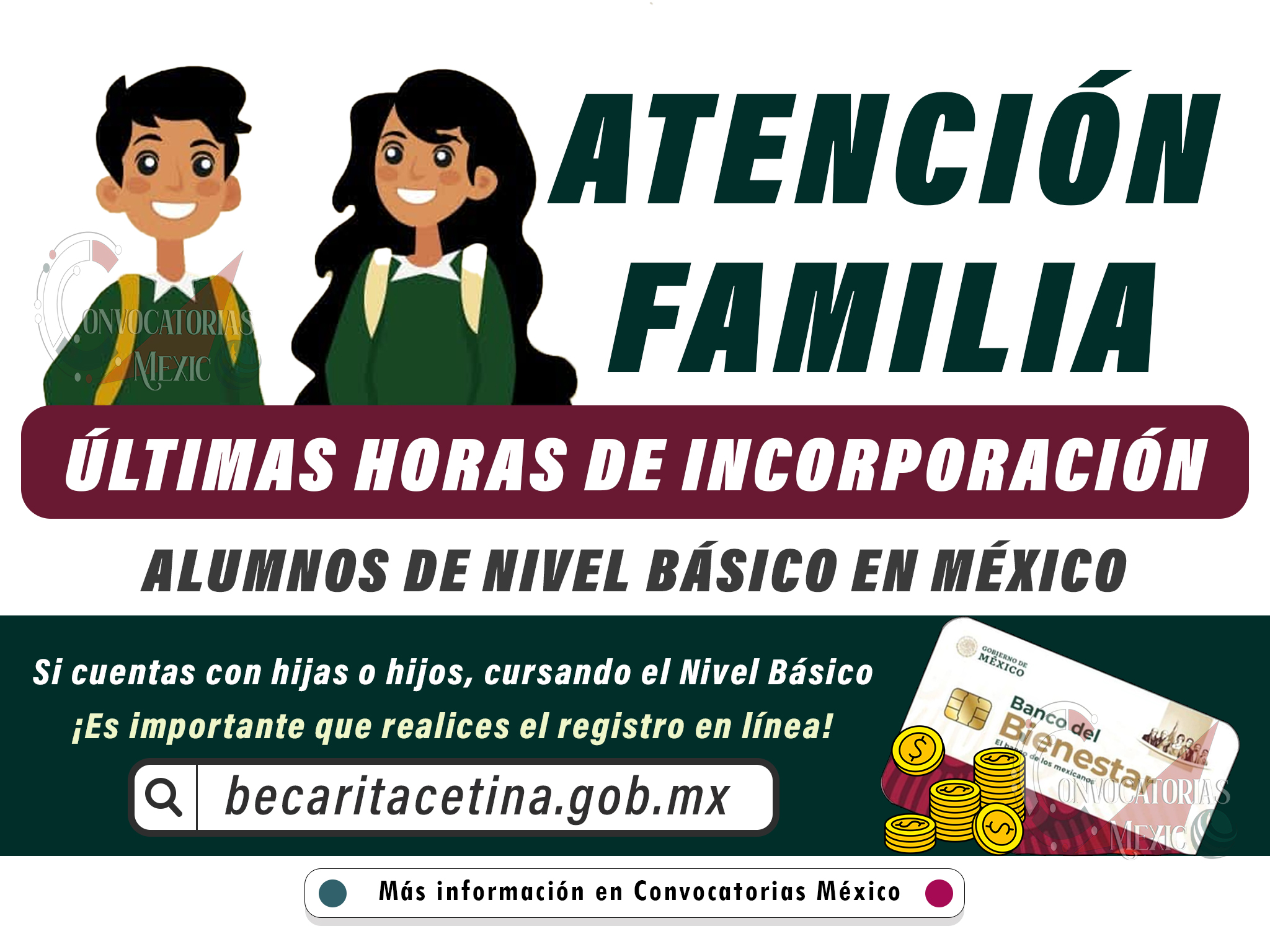 ¡Aún tienes tiempo! Solicita tu incorporación a la beca que te brindará apoyo de $1,900 pesos bimestrales