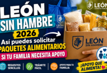 León Sin Hambre 2026: Así puedes solicitar paquetes alimentarios si tu familia necesita apoyo