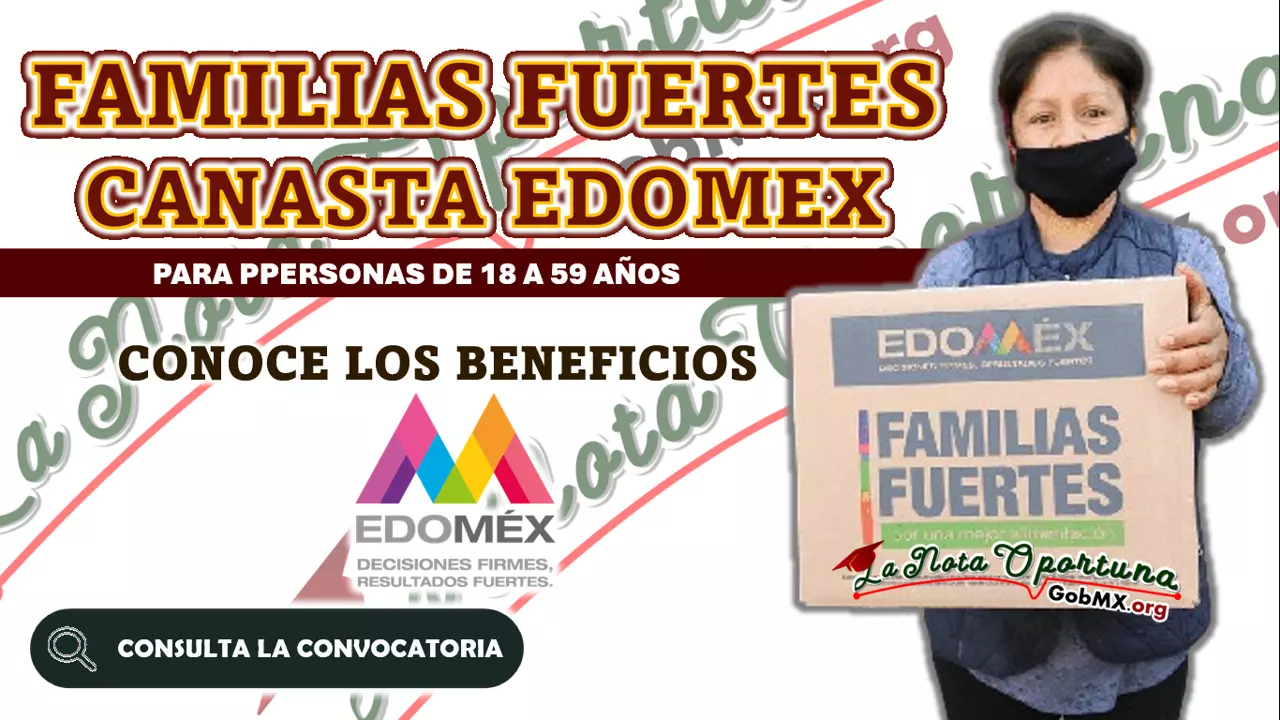 FAMILIAS FUERTES CANASTAS EDOMEX:  CONOCE EL REGISTRO, REQUISITOS Y TODO SOBRE ESTE PROGRAMA 
