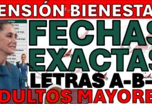 fechas exactas pension bienestar pago
