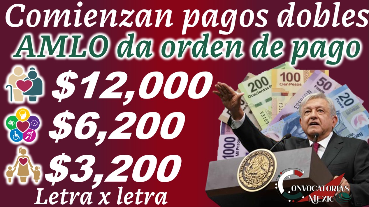 Inician Pagos Dobles en Pensiones del Bienestar