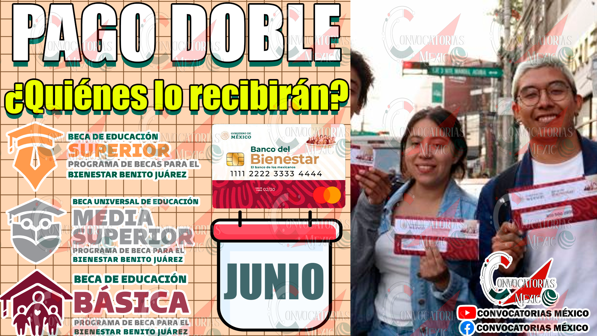 ¿Quiénes obtendrán un pago doble en el mes de Junio? Becas para el Bienestar Benito Juárez 11 k9 1