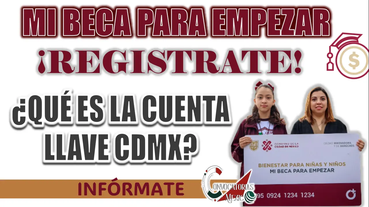 MI BECA PARA EMPEZAR| DE ESTA MANERA PUEDES TRAMITAR LA CUENTA LLAVE CDMX
