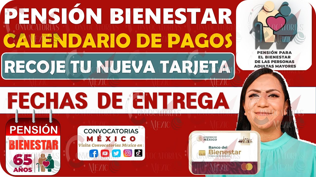 🔴 ADULTOS MAYORES 🔴 Calendario de PAGOS recoge tu nueva TARJETA | Fechas de ENTREGA de TARJETAS