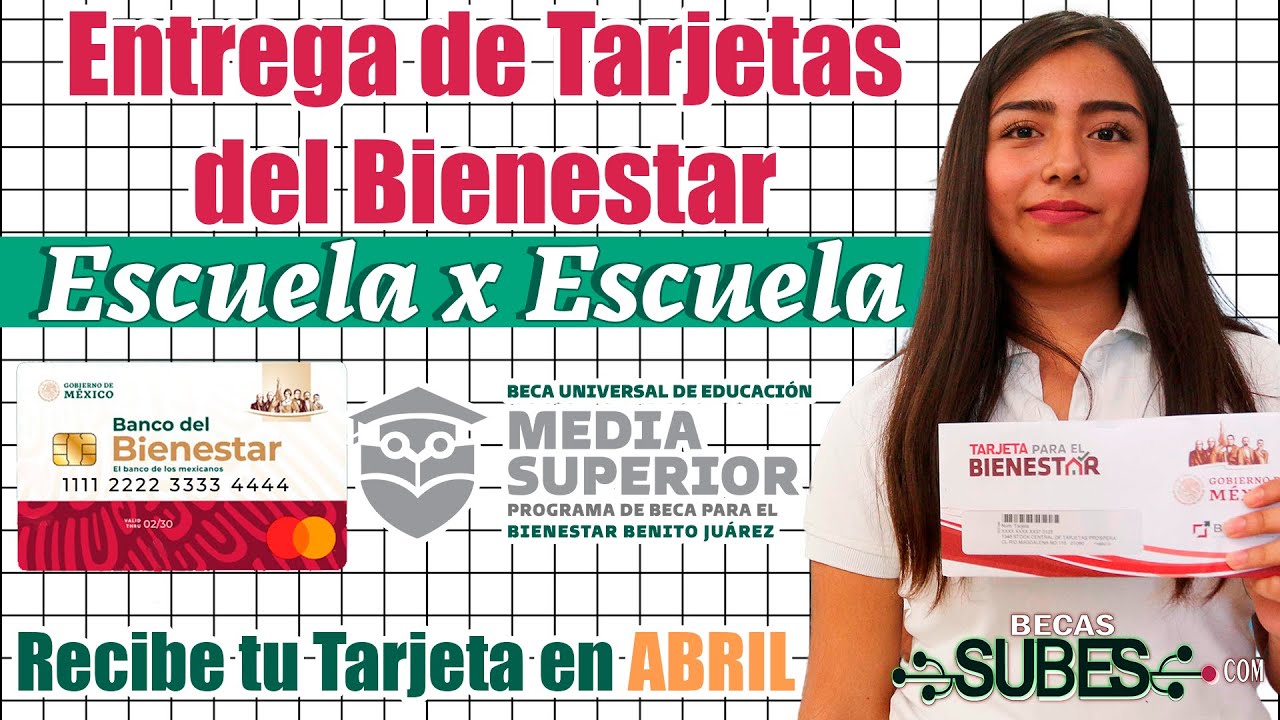 🚨 ATENCIÓN ➡️ Becas Benito Juárez ✅ ENTREGA DE TARJETAS BIENESTAR en ABRIL 🚨 Escuela x Escuela