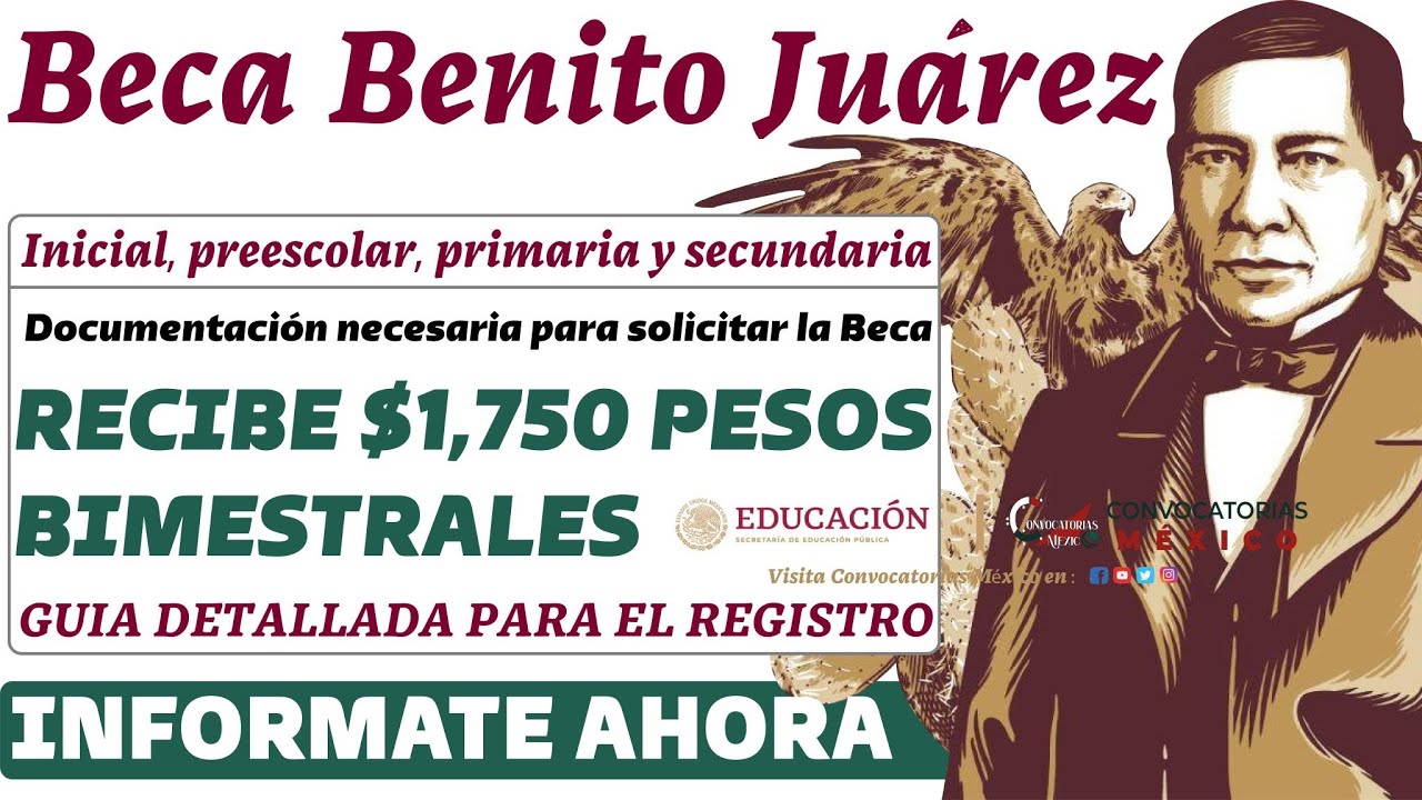 🥳 GUIA DE REGISTRO 👉 para las Becas Benito Juárez: Requisitos, Pasos a Seguir y Consulta de Estatus