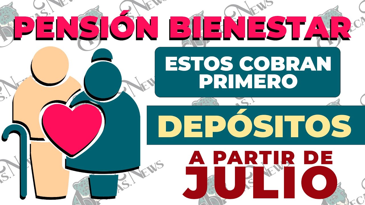 💸🛑 FHECAS de JULIO💲🥳 DEPÓCITOS muy CERCA Adultos Mayores recibiran primero sus pagos del Bienestar