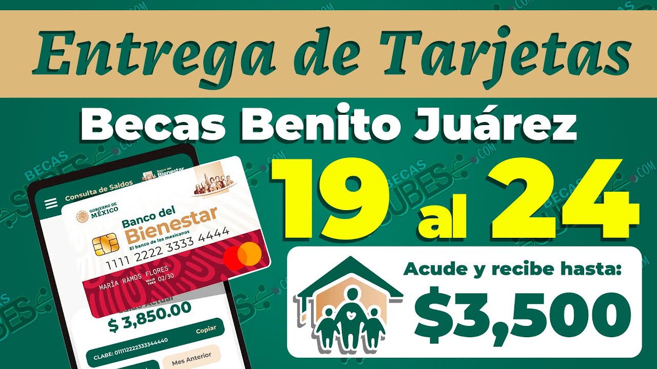 💳🥳 ENTREGA DE TARJETAS BIENESTAR🎉💸 ESCUELAS DE ESTA SEMANA que serán ATENDIDAS Escuela X Escuelas