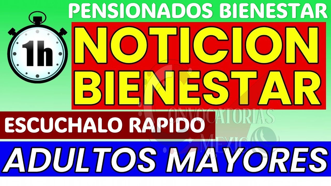 🔴 ¡MEGANOTICIA IMPACTANTE! AMLO DESTAPA gran sorpresa “PENSIÓN Y BIENESTAR” ADULTOS MAYORES 65 y más