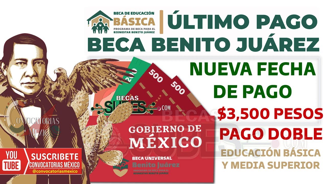 🔴 ¡ALUMNO! 📢 Último depósito de la Beca Benito Juárez 2023 para Educación Básica y Media Superior
