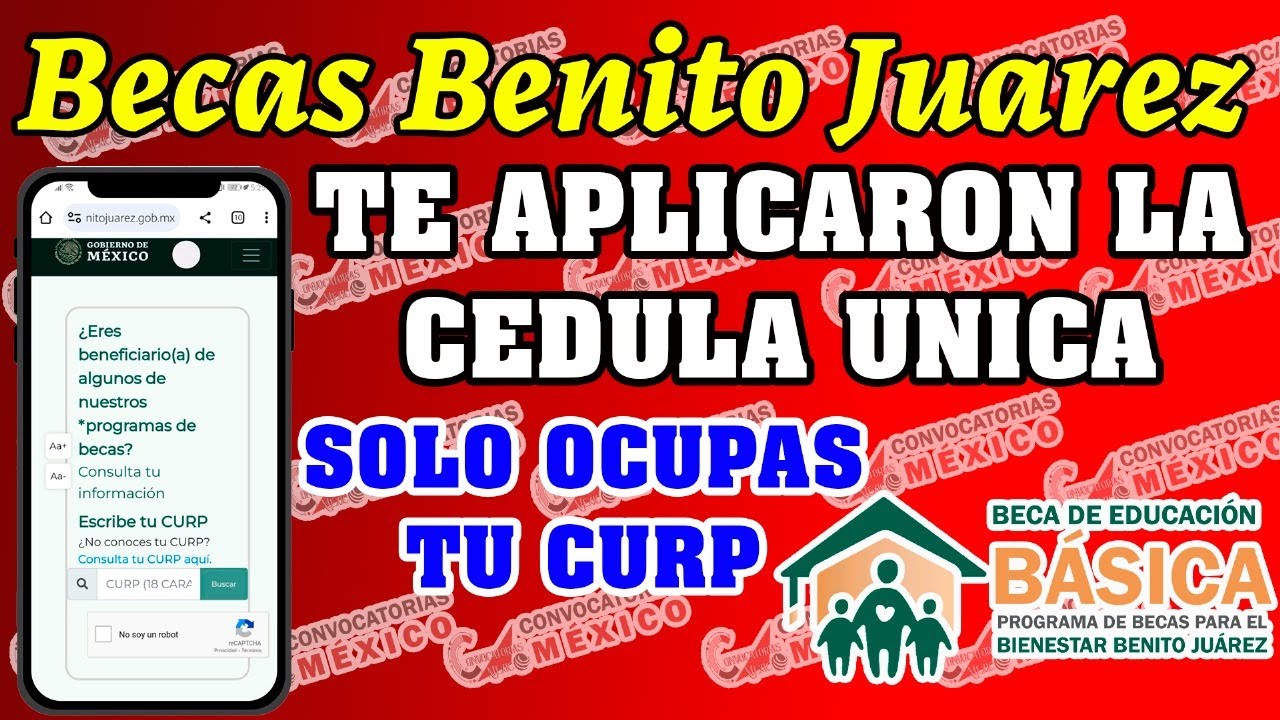 💸🥳 ¡LLENASTE LA CEDULA ÚNICA! 📆🤑 Becas Benito Juárez Nivel Básico RECIBEN PAGO en esta fecha