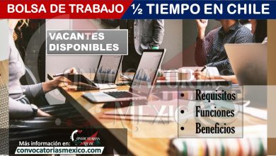 Bolsa de trabajo 1/2 tiempo Chile