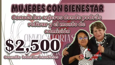 MUJERES CON BIENESTAR ¿DÓNDE PUEDO RETIRAR EL PAGO Y CUANTO ME COBRARÁ DE COMISIÓN?