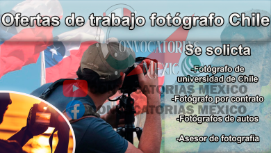 Ofertas de trabajo fotógrafo Chile