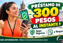 Préstamo de 300 pesos al instante en México, aplicaciones de préstamos seguras, requisitos básicos y solicitud desde el celular.