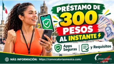 Préstamo de 300 pesos al instante en México, aplicaciones de préstamos seguras, requisitos básicos y solicitud desde el celular.