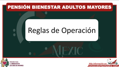 Pensión adultos mayores reglas de operación