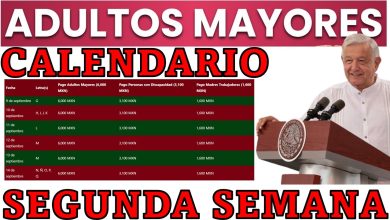 Calendario de pagos de la segunda semana de operativo Adultos Mayores por Ariadna Montiel Reyes: G-H-I-J-K-L-M-N-Ñ-O-P-Q ¡12 LETRAS reciben 6 mil pesos, 3 mil 100 y 1 mil 600 pesos!