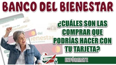 BANCO BIENESTAR| ¿CUÁLES SON LAS COMPRAS QUE PODRÍAS REALIZAR CON TU TARJETA?