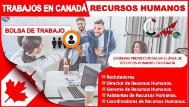 Trabajo en Canadá recursos humanos 2022-2023