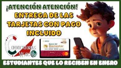 ¡ATENCIÓN ATENCIÓN!...ENTREGA DE LAS TARJETAS CON EL PAGO INCLUIDO...¿QUIÉNES SON LOS ESTUDIANTES QUÉ LO RECIBEN EN ENERO?