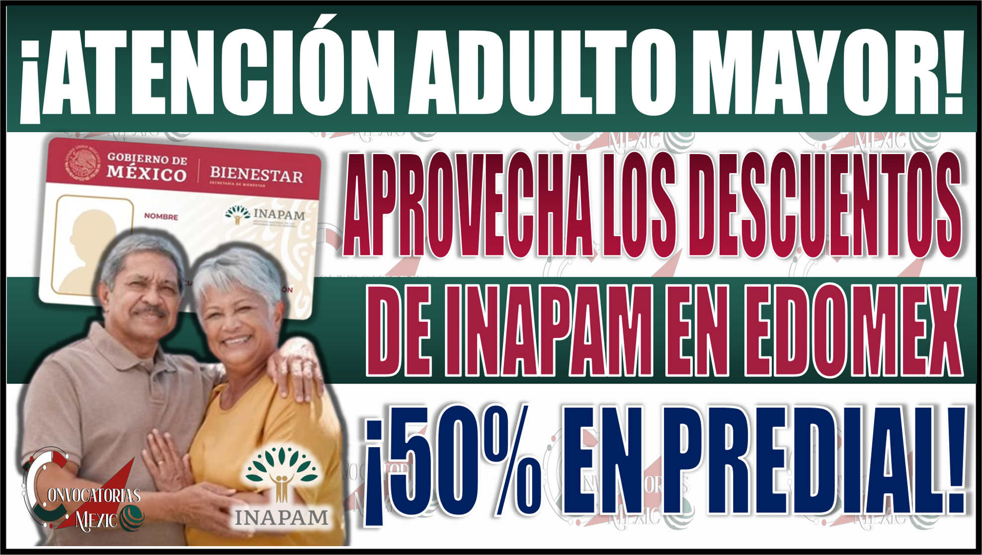 ¡Aprovecha descuentos INAPAM en Edomex! Hasta 50% en predial en estos municipios