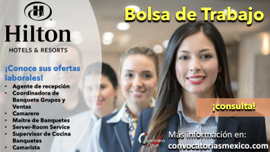¡Aprovecha esta oportunidad! Consulta la bolsa de trabajo de “HILTON Hotels and Resorts” y únete a un equipo de talla internacional