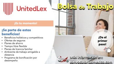 ¡Aprovecha las oportunidades de “UnitedLex”! Consulta y maximiza tus posibilidades de encontrar empleo
