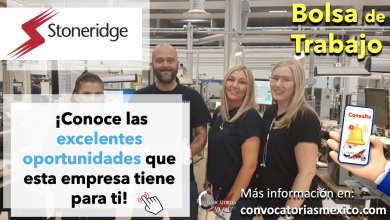 ¡Aprovecha las oportunidades de empleo que “Stoneridge” tiene disponibles para ti y aplica ya!