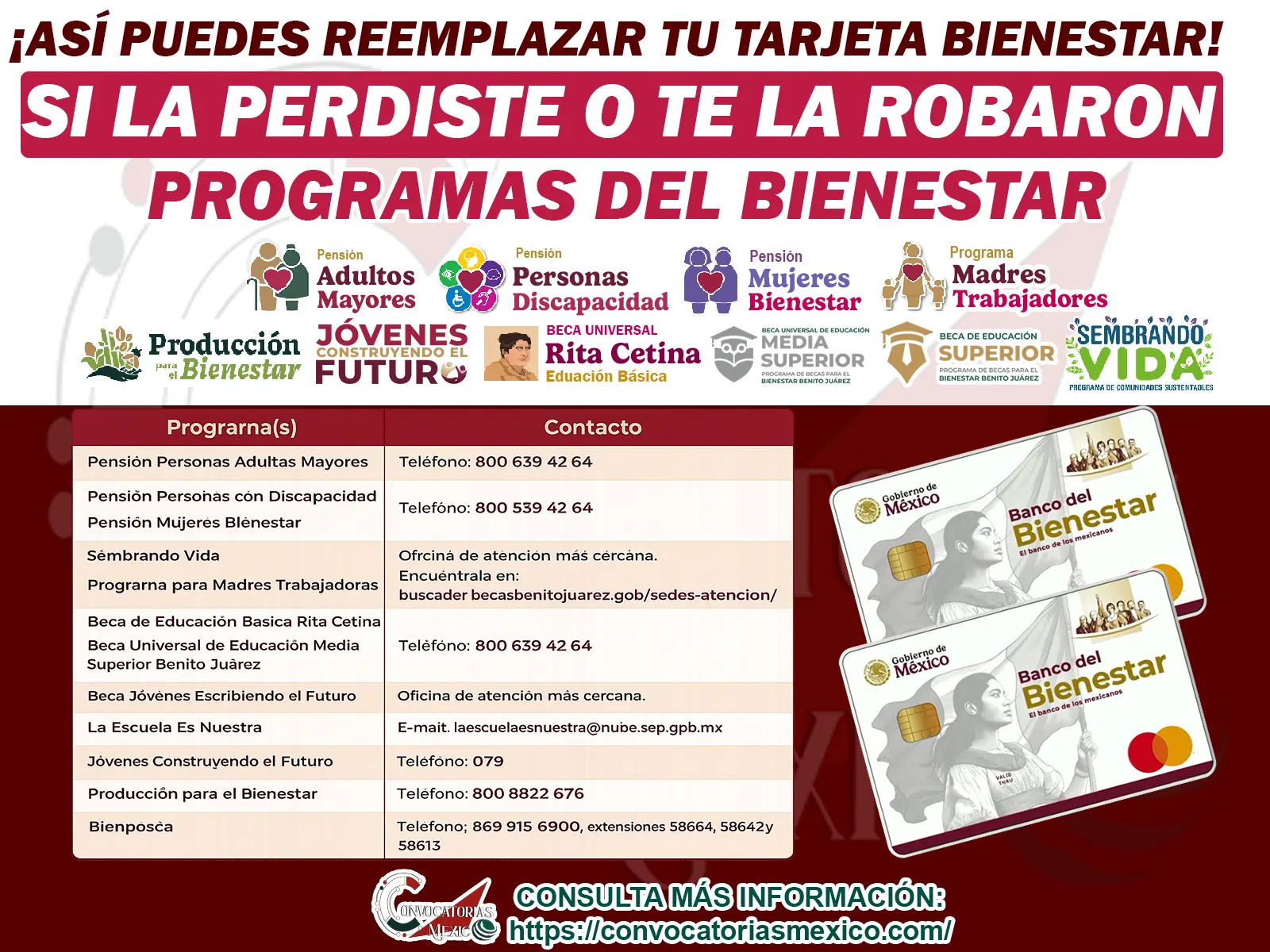 ¡Así puedes Reemplazar tu Tarjeta del Banco Bienestar! En caso de robo o extravió de tu medio de pago