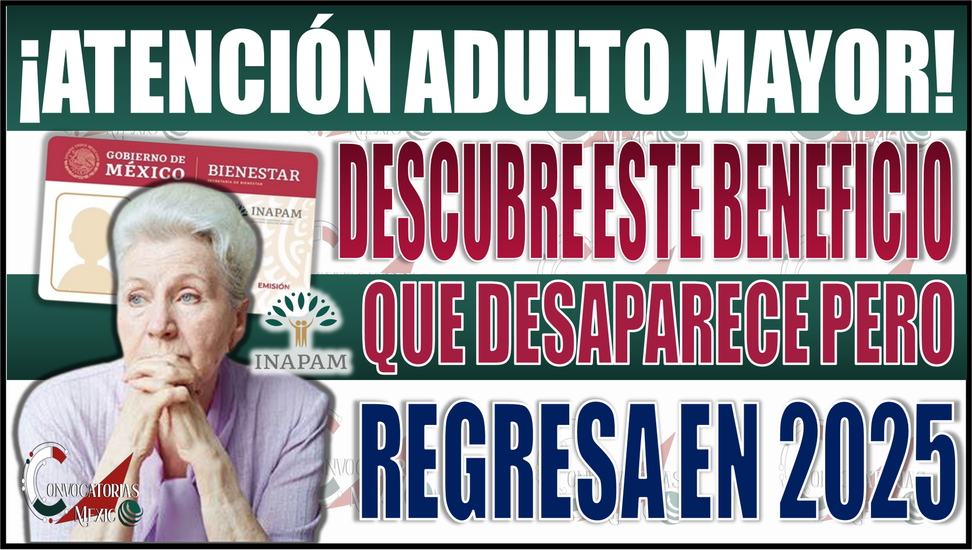 ¡Atención Adulto Mayor! Descubre este beneficio de la tarjeta INAPAM que desaparece, pero regresa en 2025