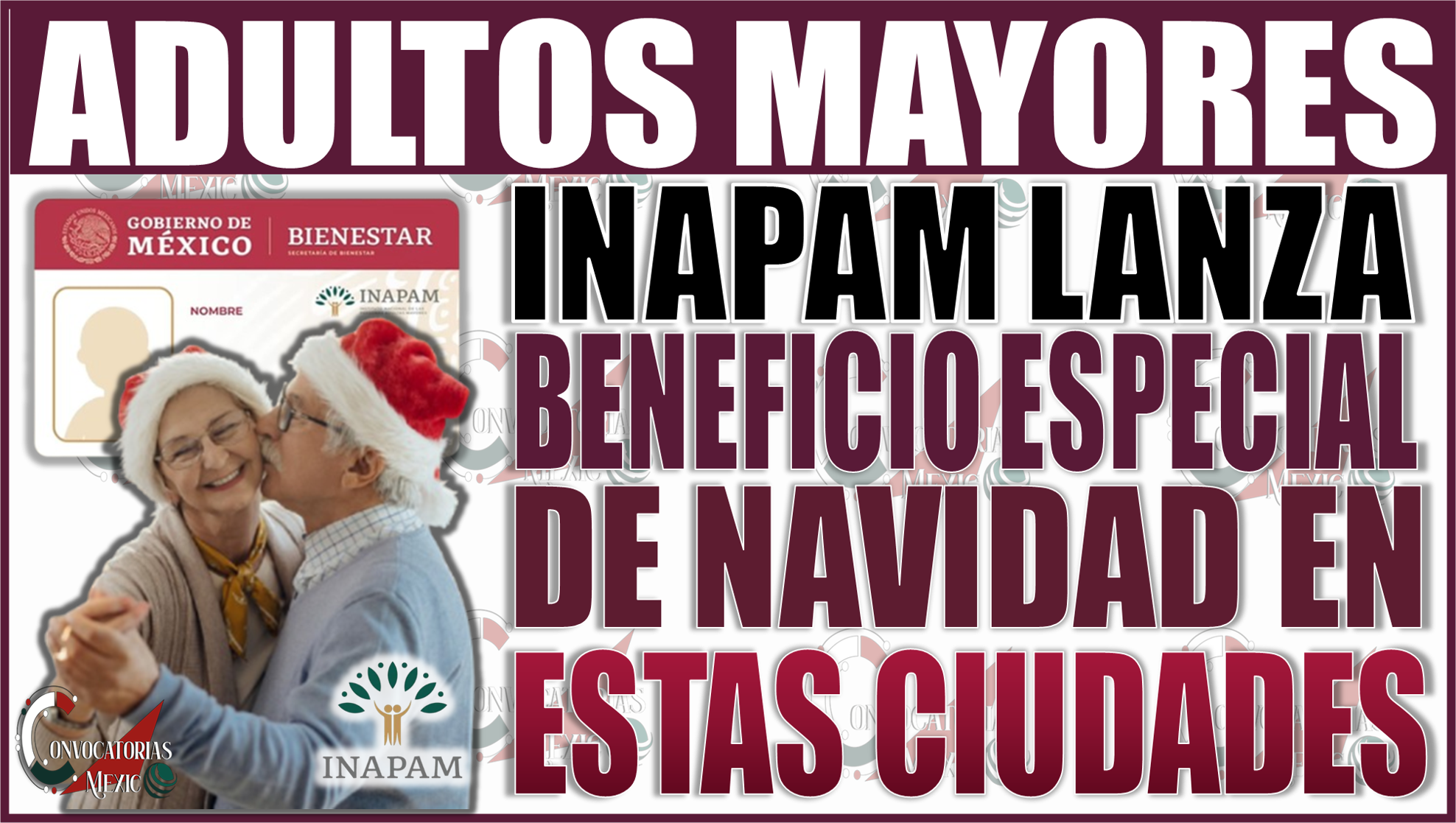 ¡Atención Adultos Mayores! INAPAM Lanza beneficio especial de navidad en estas ciudades