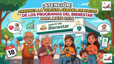 ¡Atención! Arranca la tercera semana de pagos de los Programas del Bienestar para mayo 2026