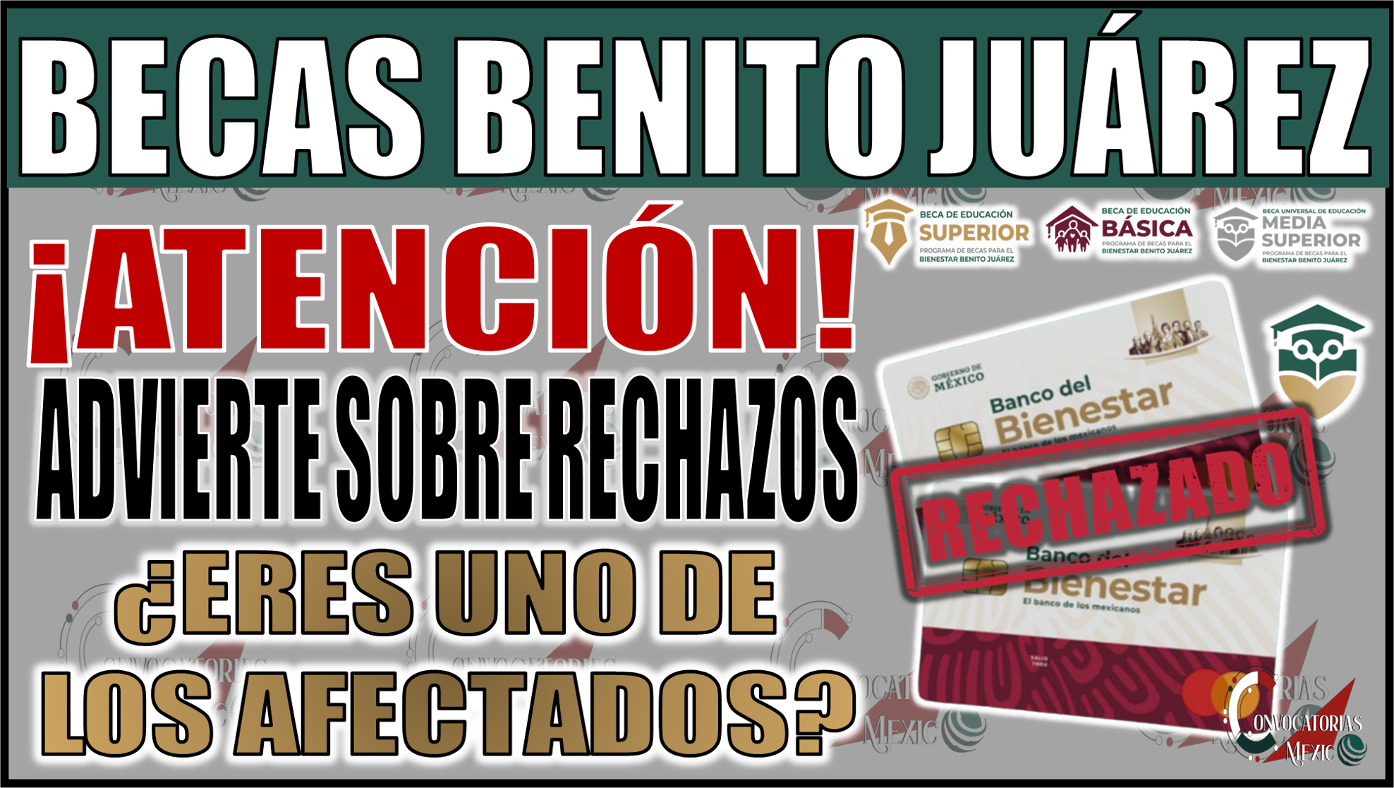 ¡Atención! Beca Benito Juárez advierte sobre rechazos: ¿Eres uno de los afectados?