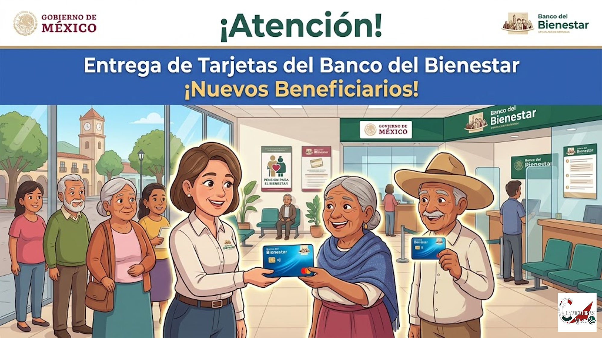 ¡Atención! Entrega de Tarjetas del Banco del Bienestar (Nuevos Beneficiarios)