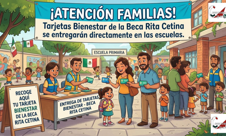 ¡Atención familias! Tarjetas Bienestar de la Beca Rita Cetina se entregarán directamente en las escuelas