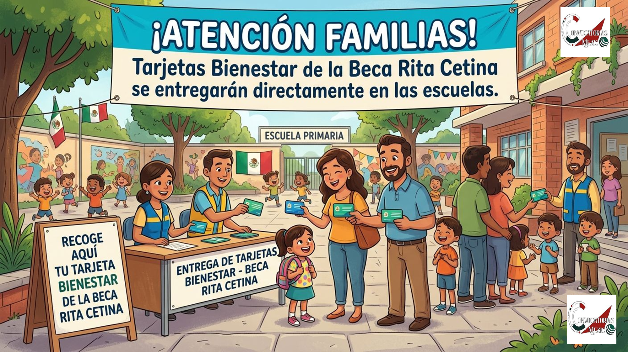 ¡Atención familias! Tarjetas Bienestar de la Beca Rita Cetina se entregarán directamente en las escuelas