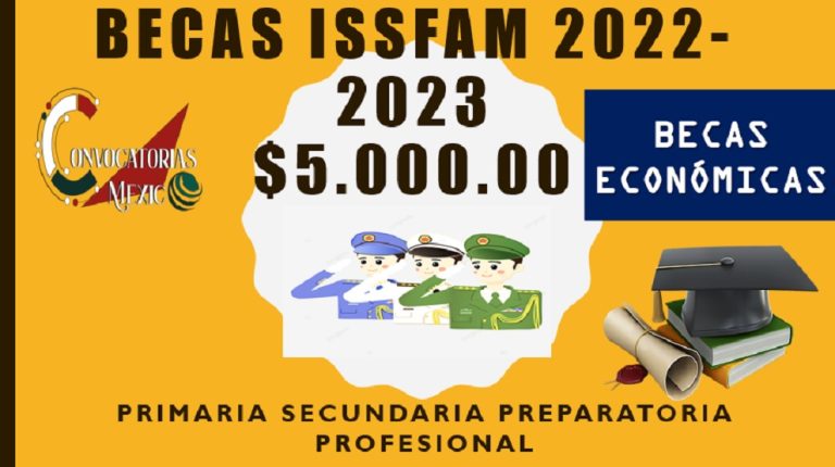 ≫ ¡Aun estas a tiempo! Inicia tu registro en línea Beca ISSFAM 2023