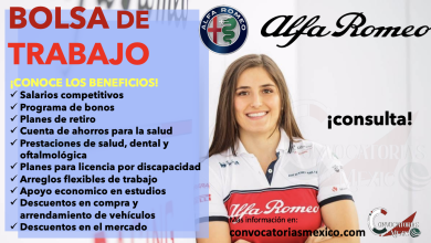 ¡CONOCE LAS VACANTES DE “ALFA ROMEO”! ¡SOLO TIENES QUE CONSULTAR SU BOLSA DE TRABAJO!
