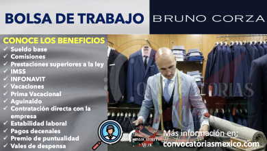 ¡CONOCE LAS VACANTES DISPONIBLES! INGRESA A LA BOLSA DE TRABAJO DE BRUNO CORZA