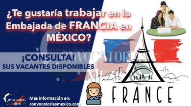 ¡CONSTRUYE TU FUTURO Y TRABAJA EN LA EMBAJADA DE FRANCIA EN MÉXICO! CONSULTA SUS OFERTAS LABORALES