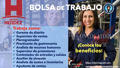 ¡CONSULTA AHORA! INGRESA A LA BOLSA DE TRABAJO DE HERDEZ ¡SUELDOS DESDE $11,000.00!
