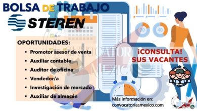 ¡CONSULTA LAS OFERTAS DE TRABAJO DE STEREN Y SE PARTE DE SU EQUIPO!