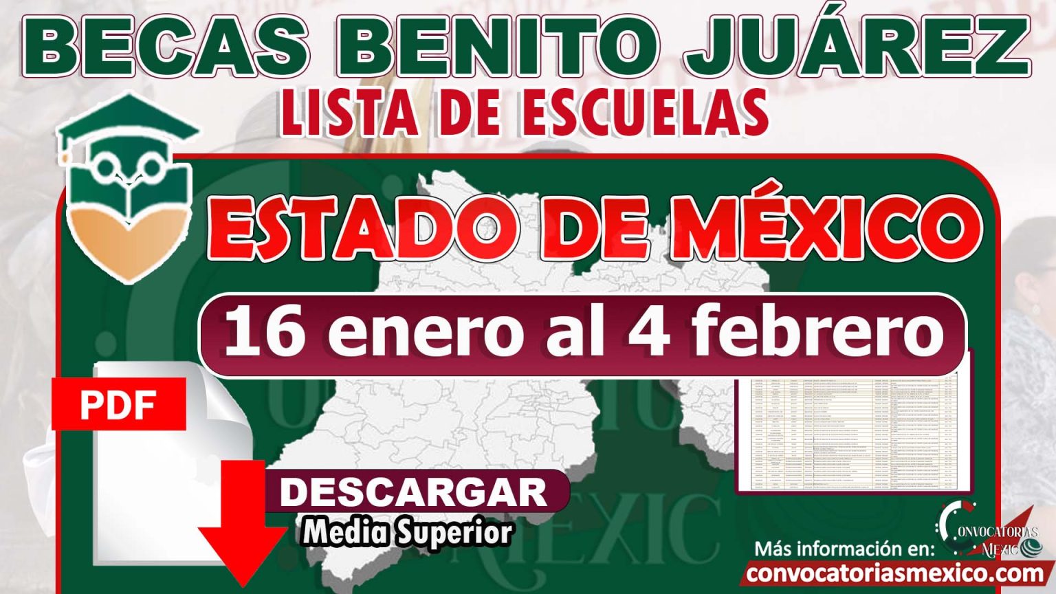 ≫ Becas Benito Juárez Estado de México; Atención ¡Ya puedes consultar
