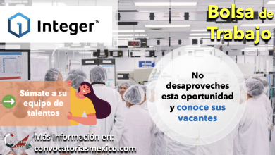 ¡Consigue empleo! Conoce las excelentes ofertas de trabajo que “Integer” tiene disponibles y postúlate
