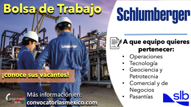 ¡Consigue empleo! Consulta la bolsa de trabajo de “Schlumberger México” y conoce sus vacantes disponibles