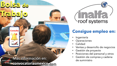 ¡Consulta la bolsa de trabajo de “Grupo Inalfa Roof Systems” y descubre nuevas oportunidades!
