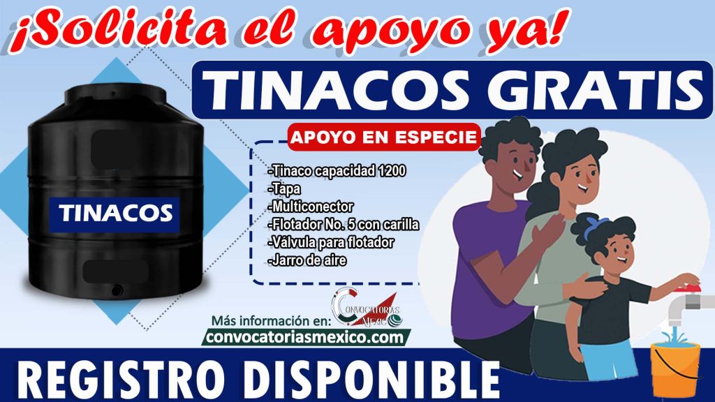 ¡Abren Registro! Tinacos completamente GRATIS, Solicita uno de estos; Requisitos y Documentos